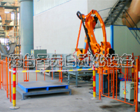 敞口袋全自動機(jī)器人碼垛生產(chǎn)線