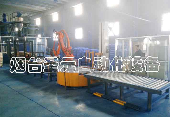 機(jī)器人碼垛托盤輸送線圖